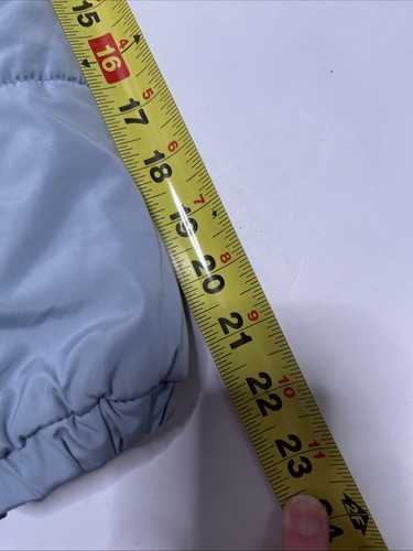 Louna Women’s Rent The Runway Pre-Loved Iced Blue Puffer Jacket Size XS Coat - Picture 12 of 14