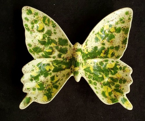 VINTAGE HANDGEFERTIGTE MCM SCHMUCKSCHALE SCHMETTERLING SIGNIERT GW '79 - Bild 2 von 9