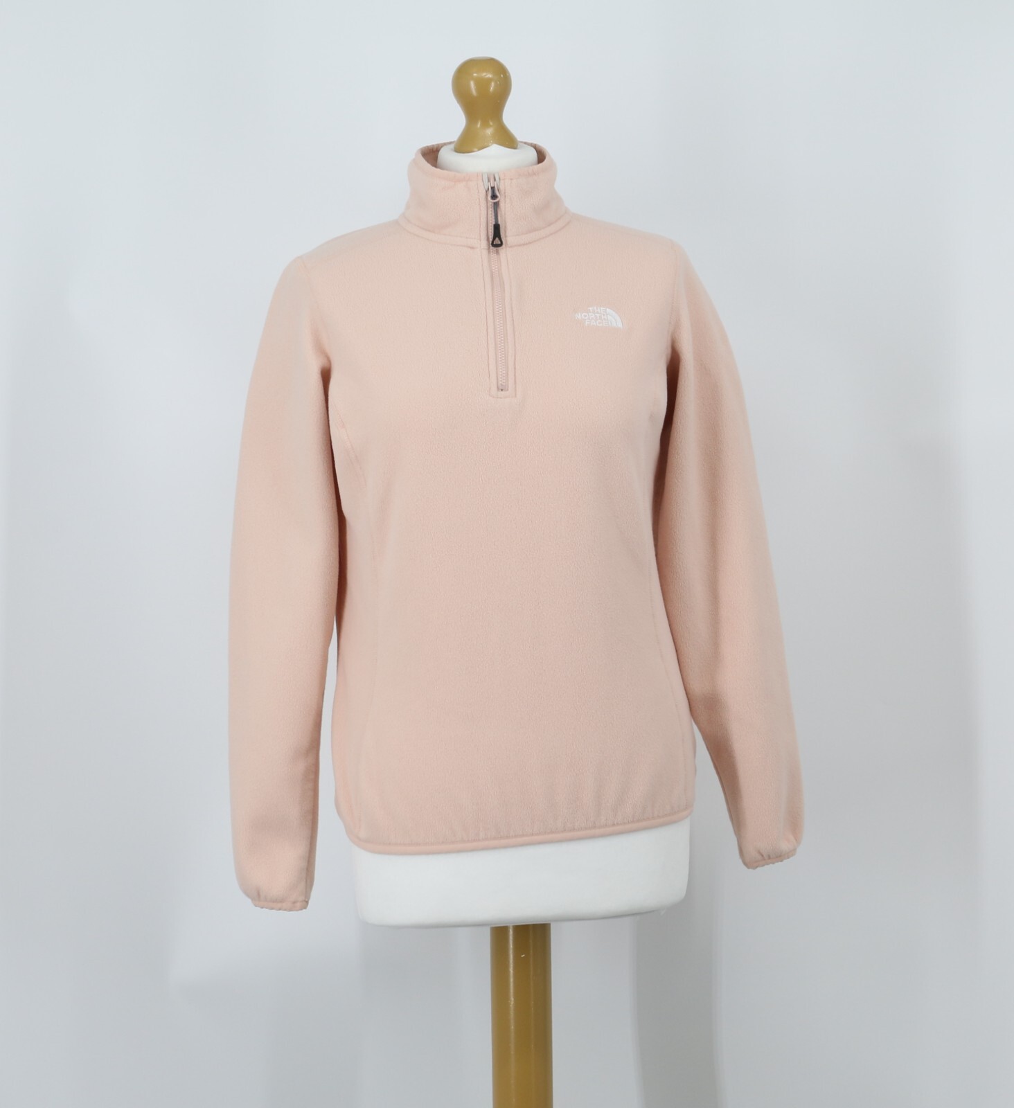 THE NORTH FACE FLEECE 1/4 ZIP PINK WOMENS PULLOVER HOODIE NF0A5IHN RRP £40 HH eBay