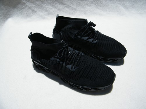 Fashion Black Mesh Sport Running Shoes Breathable Flexible Bendable Sz 13/46 New - Picture 5 of 7