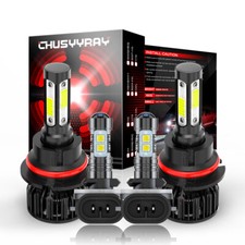 For 1999-2001 Dodge Ram 1500 2500 3500 4x 9007 Led Headlightfog Light Bulbs 881