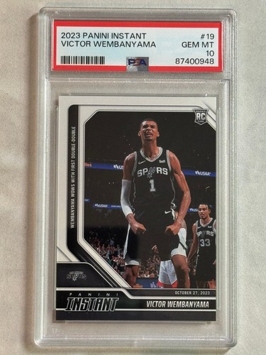 2023-24 Panini Instant Victor Wembanyama Rookie RC #19 Spurs PSA 10 - 第 1/2 張圖片