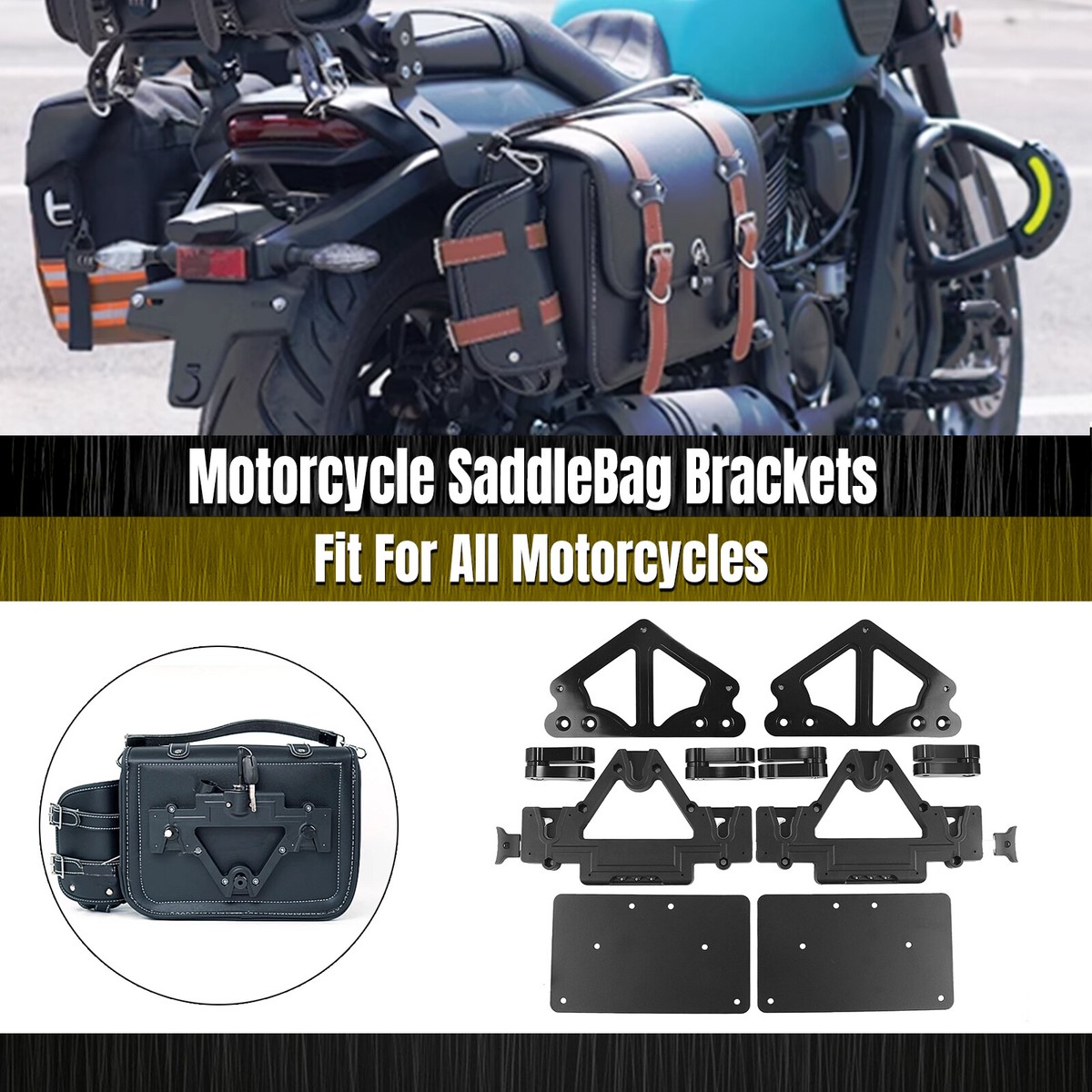 SaddleBag Brackets Parts For All Motorcycle Harley Davidson