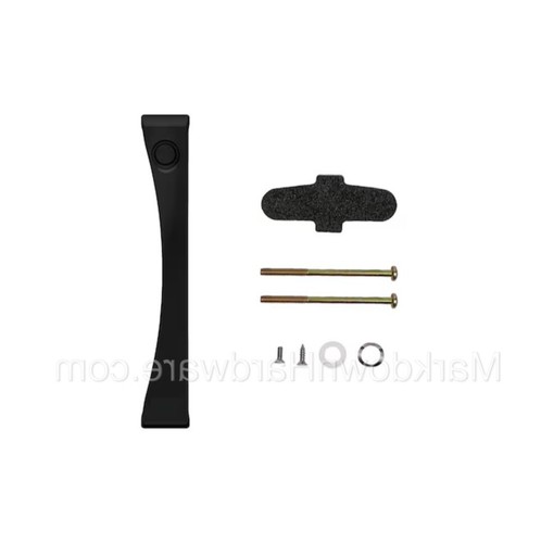 Pella Sliding Patio Door Handle & Key Hole Plug - Left LH Exterior XO - Black - Picture 2 of 3