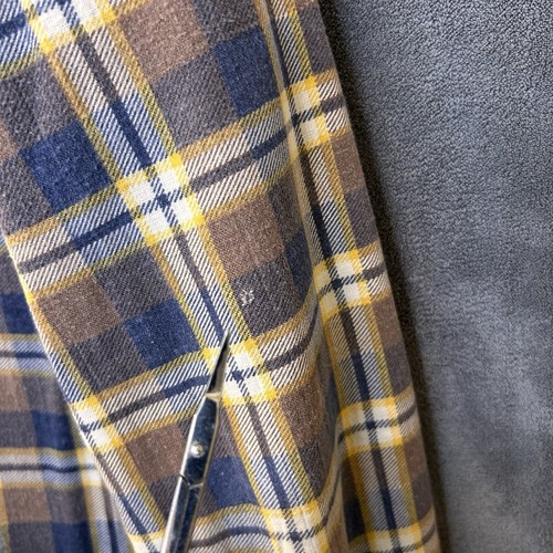 VTG JC Penney Plaid Quilted Long Sleeve Flannel Shirt Jacket Shacket Large - Picture 14 of 16