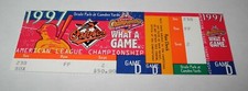 1997 Baseball Baltimore Orioles American League Championship Series Full Ticket