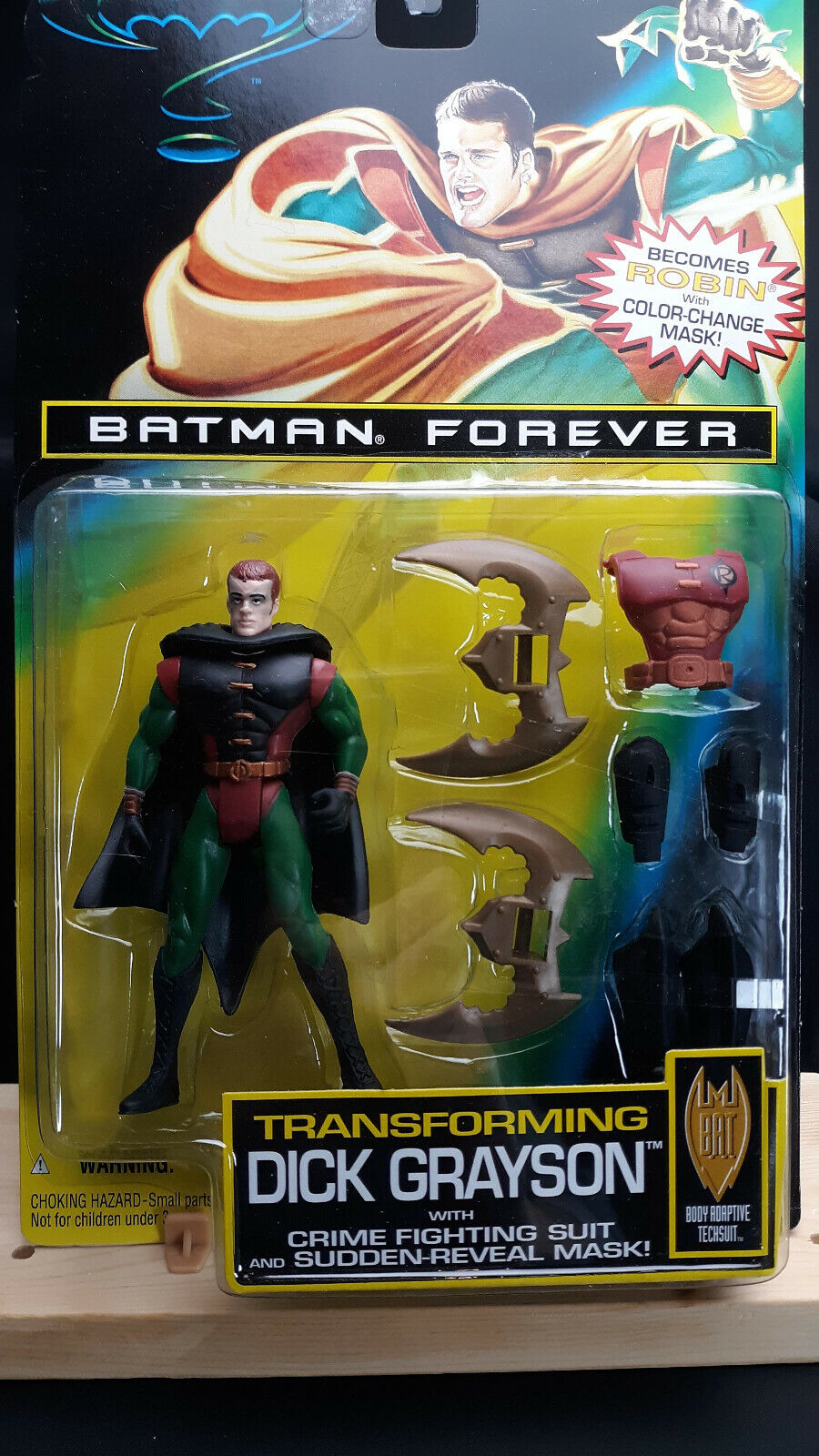 Transforming Robin - Batman and Robin in Batman Forever,  1995 action figur B15.