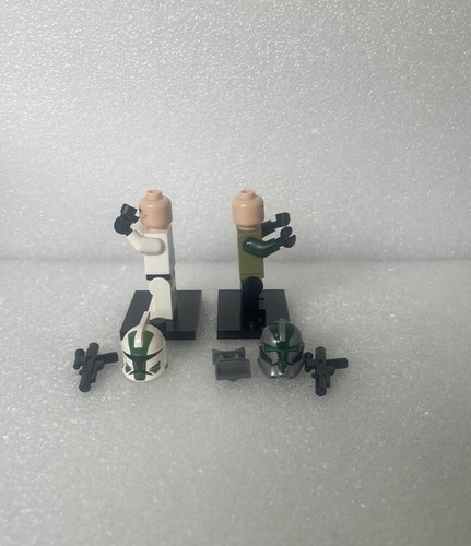 Lego Star Wars Minifigure Clone Commander Gree x2 Mint Condition sw0528 & sw0380 - Picture 11 of 11