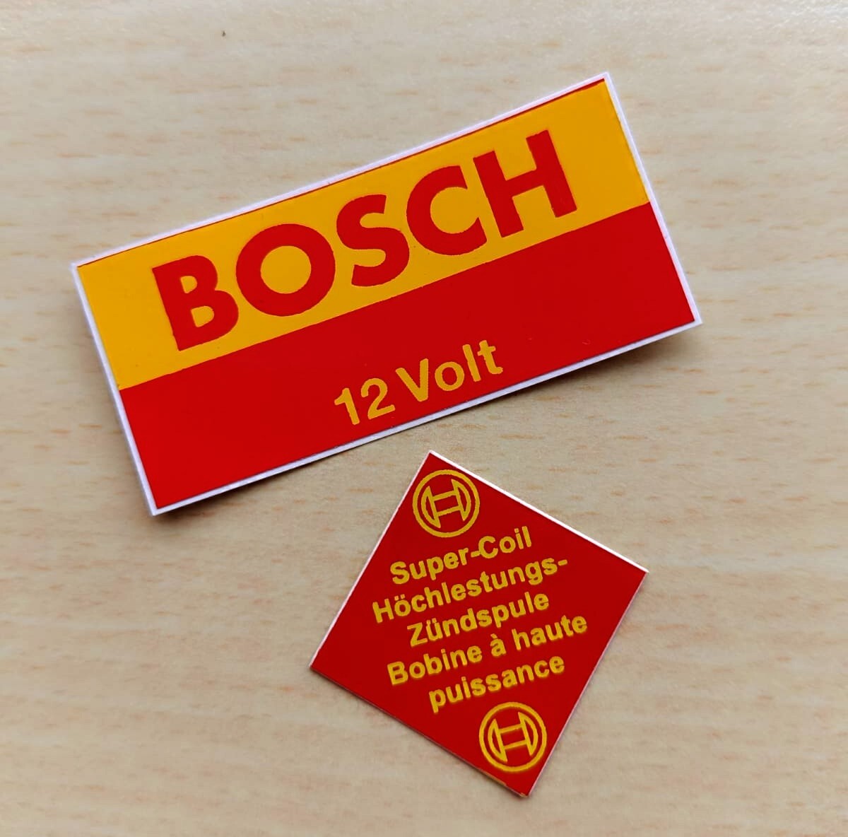 VINTAGE CLASSIC STICKER BOSCH 12 VOLT COIL FOR BMW PORSCHE VW MERCEDES