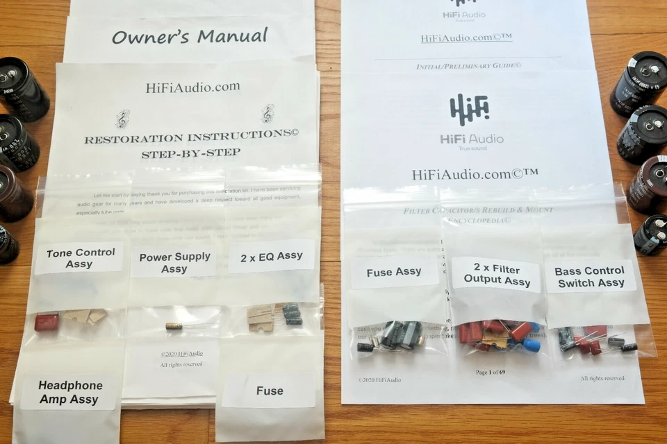 Kit de restauración de preamplificador Accuphase C-200 reparación actualización recaptulador Foto 3 de 4