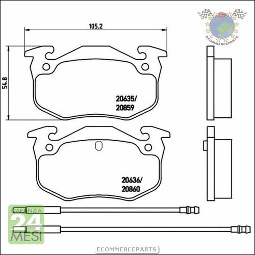 Kit Pastiglie Freno Ant E Post Brembo Per Alpine A610 - Foto 3 di 5
