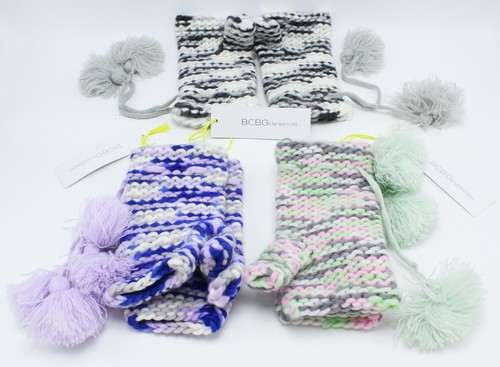 New Womens Knit Fingerless Gloves with Tassels by BCBGeneration #FG10 - 第 1/1 張圖片