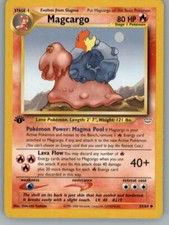 Pokemon Magcargo 33/64 1st Edition Uncommon. Neo Revelation. NM