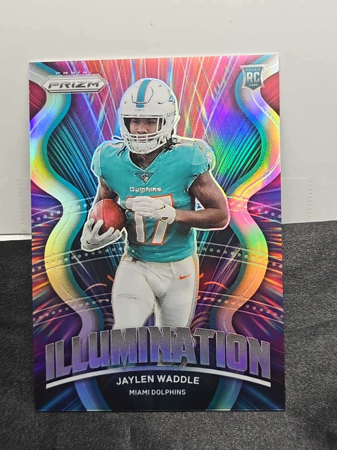 Jaylen Waddle Illumination NFL Prizm 2021 Pack Fresh Mint SSP Dolphins🐧