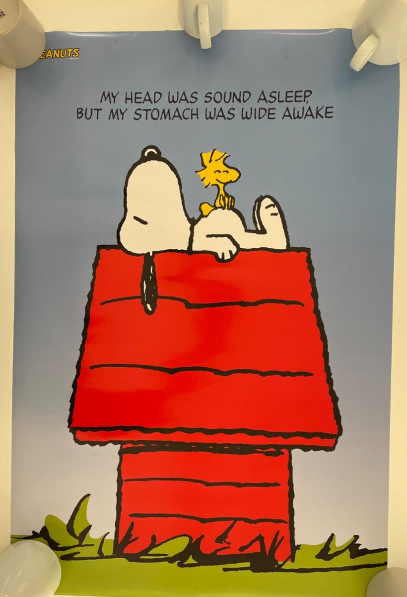 SNOOPY, PEANUTS BY SCHULTZ,AUTHENTIC 2000's POSTER | eBay