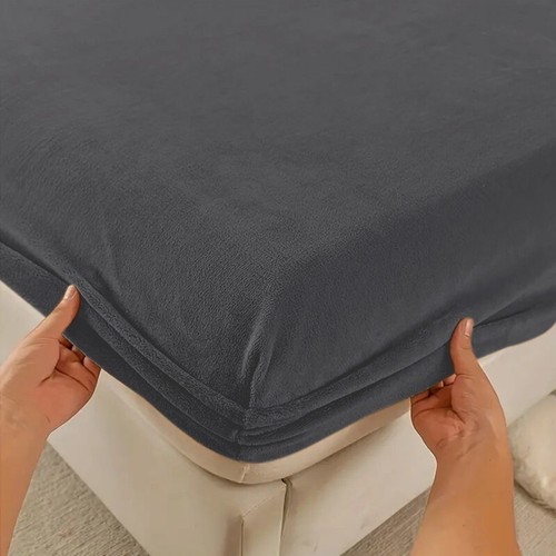 TEDDY BEAR FLEECE FITTED SHEET EXTRA DEEP SOFT COSY WARM BED SHEET COVERS DOUBLE - Picture 70 of 161