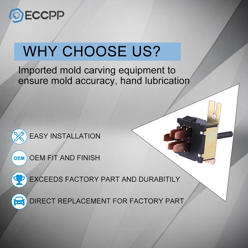 Blower Motor Switch for Chevy S10 Blazer Jeep Wrangler Dodge Ram 1500 2500 Van - Image 4 of 4