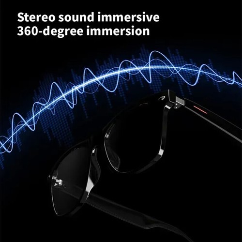 Smart Glasses Bluetooth Video Sunglasses w/ Open Ear Speaker Headset Headphone - Picture 10 of 19