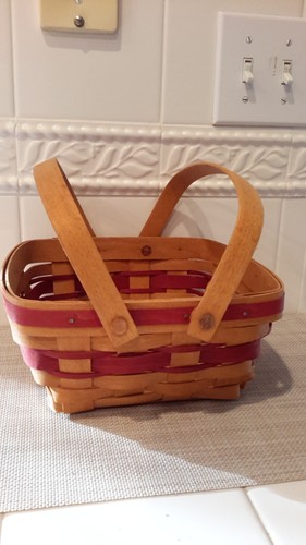 Cestino Bayberry vintage 1993 collezione Natale Longaberger firmato usato - Foto 1 di 12
