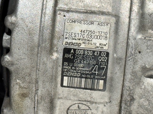 2017-2021 MERCEDES C63 C63S AMG 4.0L W205 A/C COMPRESSOR ASSY OEM A0008304702 - Picture 11 of 15