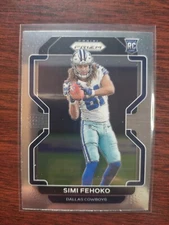2021 Panini Prizm Football  Simi Fehoko Base Rookie RC Dallas Cowboys #371