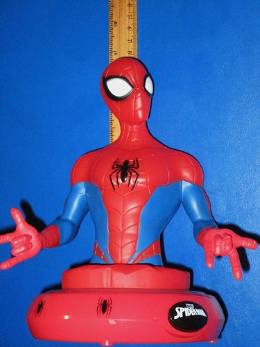 2019 Marvel Spider-Man Peachtree Playthings Night Light 8.5" Tall Battery Power - Picture 4 of 6