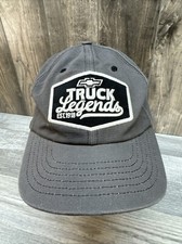 Chevy Truck Legends Hat Cap Faded Black, Strapback High-Quality Made in USA