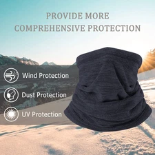 Winter Fleece Neck Warmer Gaiter Cold Weather Ski Face Mask for Outdoor Sports