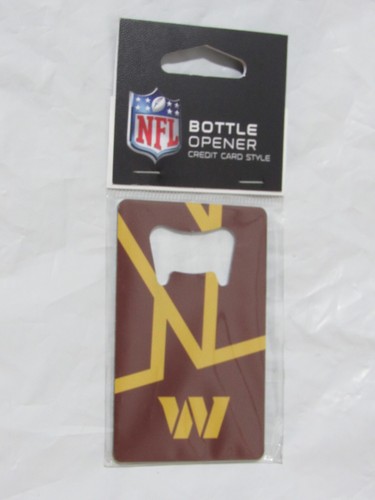 NFL Washington Commanders Credit Card Shaped Bottle Opener Logo by Fanmats - Picture 1 of 2