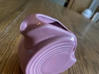 VINTAGE RETIRED FIESTA ROSE/PINK SMALL 3 1/4" DISC PITCHER CREAMER 5 OZ.