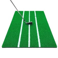 GolfStyle Golf Mat Swing Practice Artificial Standard Grass Line SBR 50 x 75 cm