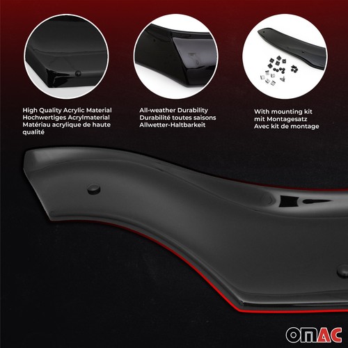 Front Bug Shield Hood Deflector for Ford Transit 150/250/350/350HD PRE-FL 15-19 - Bild 5 von 11