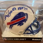 Andre Reed Signed Buffalo Bills Riddell Throwback Mini Helmet HOF 14 Steiner