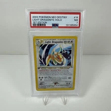 PSA 7 LIGHT DRAGONITE 14/105 1st Edition Neo Destiny Pokémon Card Mint