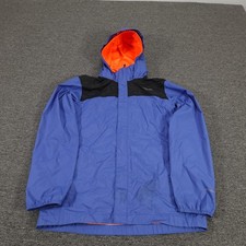 The North Face Jacket Boys 14-16 Blue HyVent Hooded Insulated Rain Coat