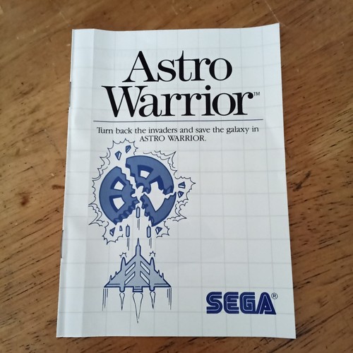 TESTED Astro Warrior (1986) Sega Master System CIB/Complete - Picture 9 of 10