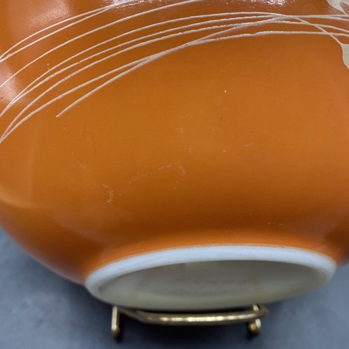 Pyrex Autumn Harvest Wheat 443 Cinderella Mixing Bowl 2.5L Orange Vintage - Picture 5 of 15