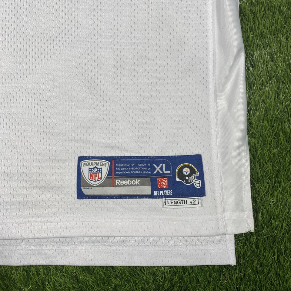 Camiseta deportiva Troy Polamalu Pittsburgh Steelers Reebok para hombre XL +2 blanca cosida NFL #43 Foto 4 de 4