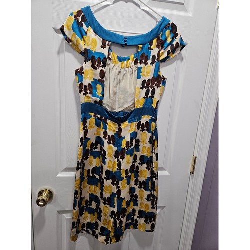 Anthropologie Mint Jodi Arnold Seide 100 % Blumen Cocktail Party Kleid Gr. 4 - Bild 4 von 8