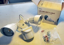 LED Security Light, Dual Head, Motion Activated