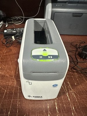 Zebra ZD510-HC Ethernet Wireless Wristband Printer ZD51013-D01e00FZ no charger