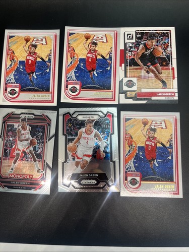 Lotto 25 carte investimento Jalen Green 2021-22 RC Prizm alta qualità NBA - Foto 2 di 5