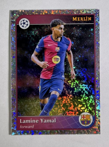 2024-25 Topps Merlin Uefa Club - Lamine Yamal #19 Mini-Diamond Refractor