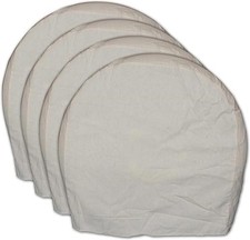 Tire Wheel Covers Paint Masker 4 Pack 32" Silver Waterproof