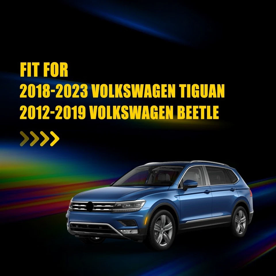 2 дымчатых светодиодных передних габаритных фонаря желтого цвета для Volkswagen Tiguan 2018-2023 годов выпуска - Изображение 2 из 4
