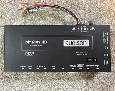 Audison bit Play HD Multimedia Player/Signal Processor w/ Remote, Cables