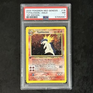 2000 Pokemon Neo Genesis Typhlosion Holo PSA 7 NM 1st Edition #18/111 Rare