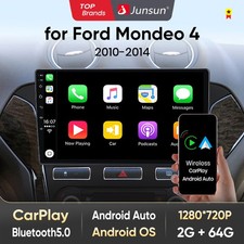 64GB For Ford Mondeo 2010-2014 CarPlay Android 14 Car Radio Stereo GPS Sat Navi