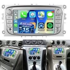 Autoradio 4G+64GB Apple Carplay Android 15 GPS per Ford Galaxy MK3 III 2006-2011