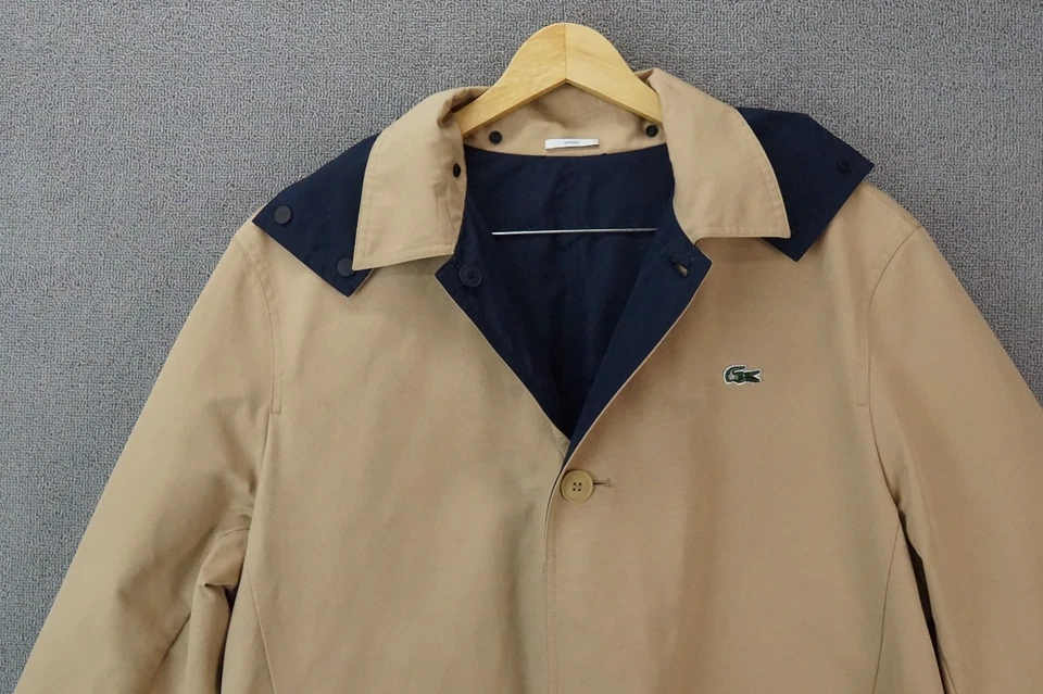 Chaqueta reversible doble cara unisex Lacoste Live beige marino/verde 2XL Foto 4 de 4